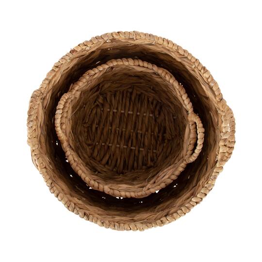 Kate and Laurel Livia Round Woven Basket Set